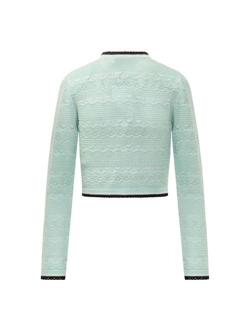 Cardigan cropped SELF PORTRAIT | PF26072CGGREEN